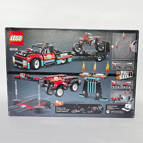 Lego Brand New Technic Stunt Show Truck & Bike 42106 - Picture 7 of 10
